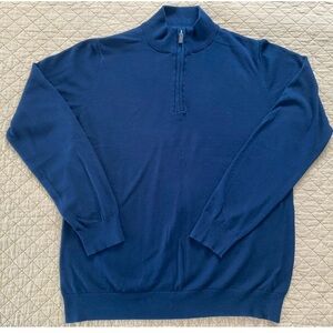 The Foundry Supply Co. Men's Navy Zip-Up Sweater